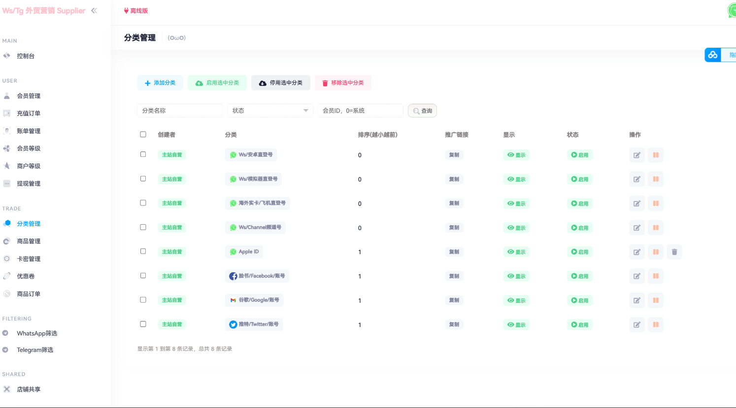 图片[4]-WhatsApp筛选Ws/Tg外贸营销Supplier推特号/FB号/谷歌号/小火箭Ws/Channel社交账号-仙猫资源网